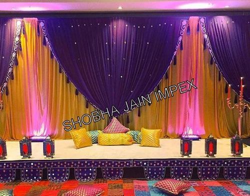 Sangeet Drapes Stage - Color: Multicolor