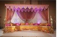 Wedding Mehandi Stage Bride Bench
