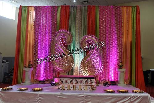 Drapes and Paisleys Sangeet Stage