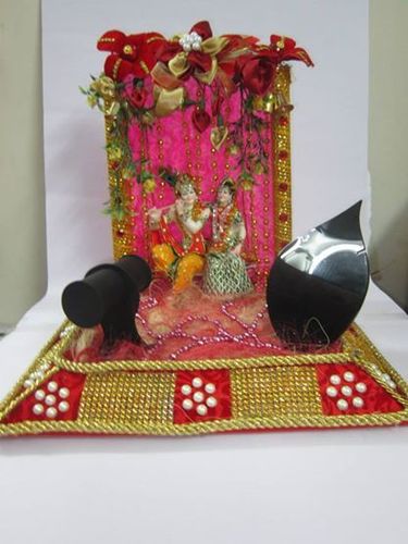radha krishna jhoola jewel tray