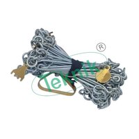 Survey Chain - Cast Brass With 100 Braced Links, Adjustable Calibration & Tally Tags At 10-50m Distances