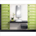 Designer Wall Tiles - Ceramic, 8mm Thickness, Light Green, Glossy Finish | Scratch Resistant, Durable, Precise Cuts, Easy To Clean