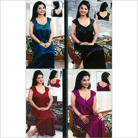 Satin Long Nightgown