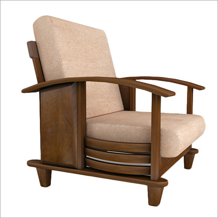 Wooden Single Sofa