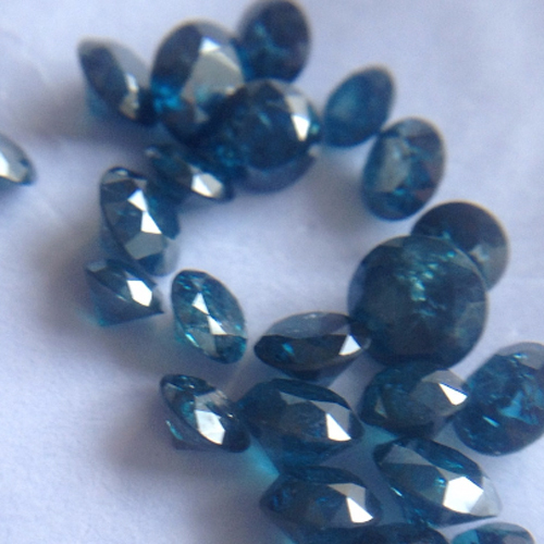 Blue Diamond SOLITAIRE.Certified. 0.50 carat
