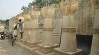 Garden Pillars - Stone, Variable Height, Polished Finish | Ornate, Durable, Elegant, Decorative, Weather-resistant, Strong, Easy To Install