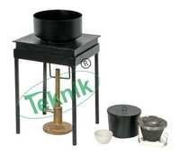 Conradson Carbon Residue Apparatus - Spun Sheet Iron Crucible 25 Cc Capacity, Gas Burner Included | Application In Bitumen Testing Instruments, Accurate Carbon Deposit Measurement