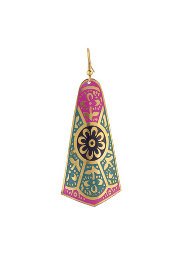 Diva Pink Green Pearl Pendant Earrings Set 394