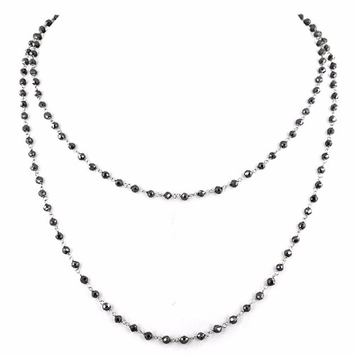 Black Diamond Beads Necklace
