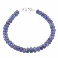 Tanzanite Bracelet In Silver