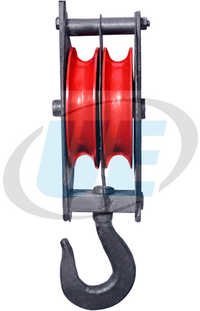Manila Rope Pulley Block Double Sheeve