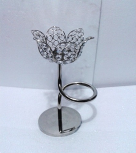 Lotus Flower Crystal Candle Holder