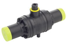 Hdpe Ball Valve - Hdpe Material, Plain Finish, Any Color | Designed for Industrial Water Applications