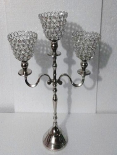 3 Crystal Cone T-Light Candle Stand 2