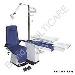 Refraction Chair Unit - Stainless Steel, 190 mm Elevation Stroke | Multi-Functional Ophthalmic Equipment for Optimal Patient Comfort and Compact Space Utilization