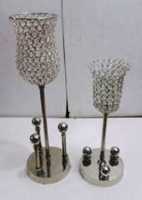 Crystal Candle Stand For Table Decoration