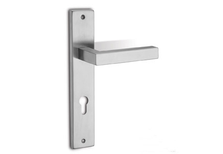 Silver Wooden Door Lock