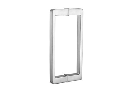 Silver Cabinet Glass Door Handle