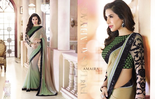 Embroidery Work Sarees