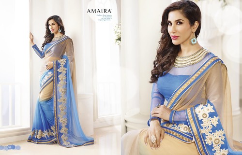 simple work sarees