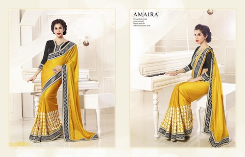 Yelloe Color Sarees