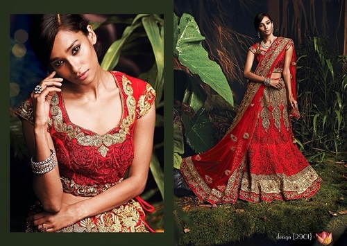 Designer Heavy Embroidered Bridal Lehenga Choli