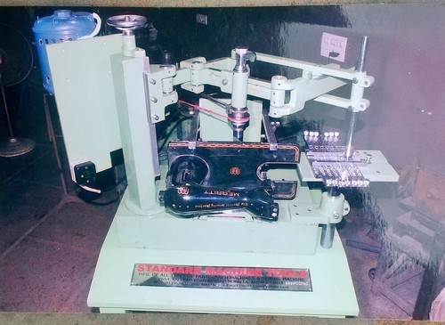 Sewing Machine body serial no engraving machine