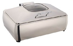 Silver Full Size Induction Chafing Dish
