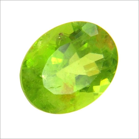 IGLI Certified Oval Mixed Cut Peridot Gemstone
