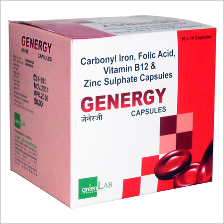 Cabonyl Iron,Folic Acid,Vitamin B12 &Zinc Sulphate