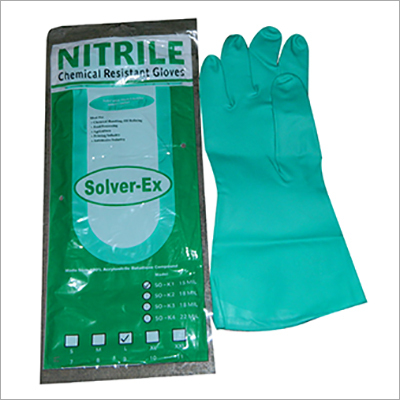 Nitrile Chemical Resistant Gloves Gender: Male