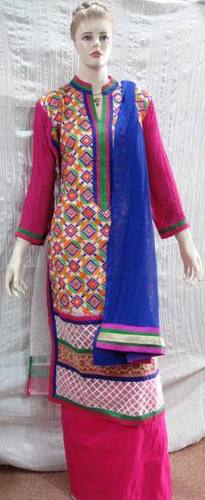 HEAVY DRESS WITH KUTCHI WORK