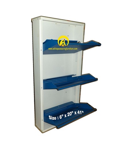 3 Shelves Blue and White Shoe Rack