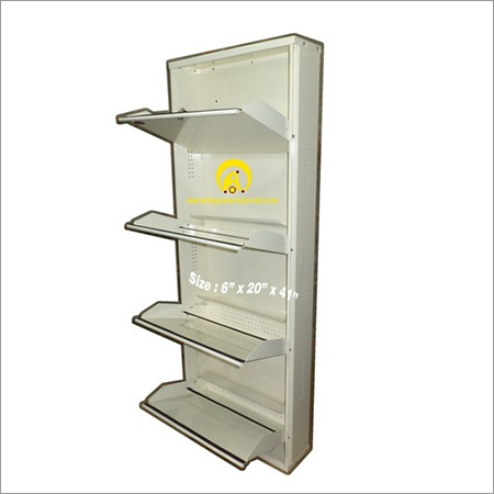 4 Shelves Ivory Open Shoe Racks