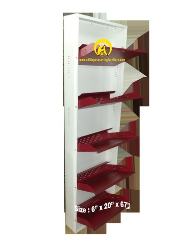5 Shelves Red N White Open Racks