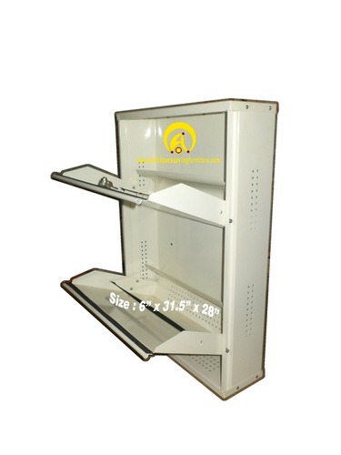 2 Shelves Metal Shoe Racks