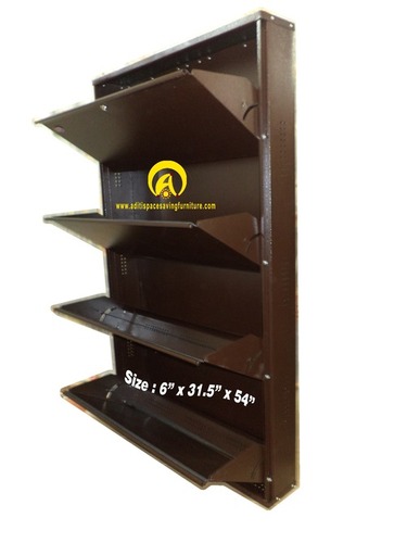 4 Shelves Wall Mounted Shoe Racks