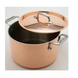 Copper Sauce Pot With Lid