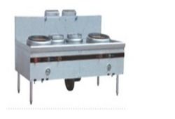 Stainless Steel Two Burner Cooking Range