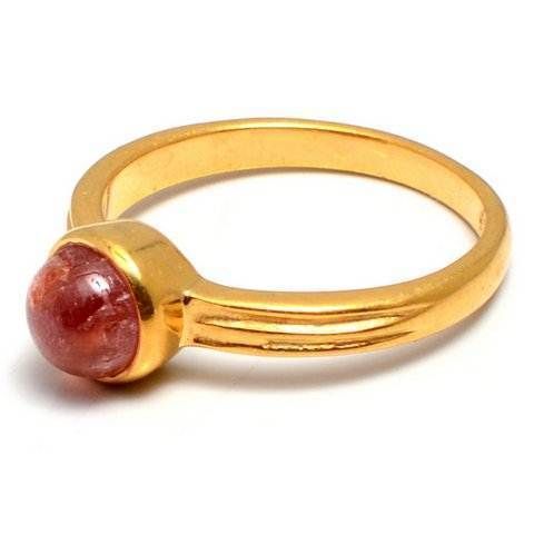 Round Tourmaline Gemstone Ring