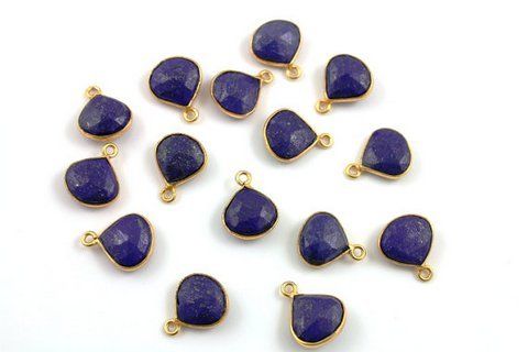 Pear Lapis Lazuli Gemstone Connector