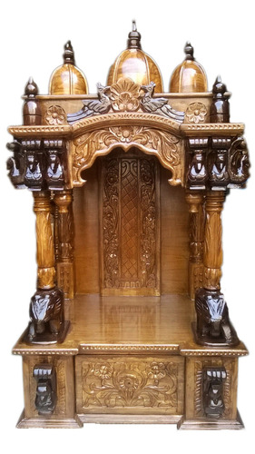 Handcrafted Teak Wood Temple