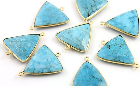Turquoise Gemstone Connector Weight: 5-10 Grams (G)