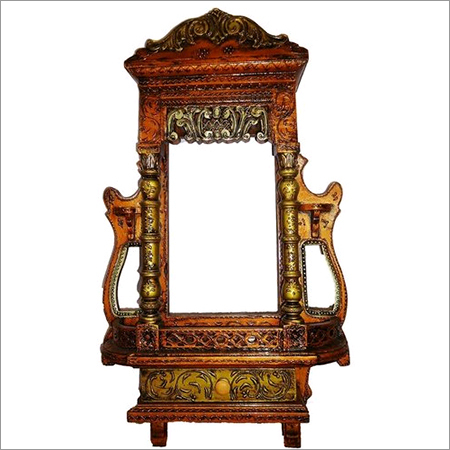 Traditional Rajasthani Style Hand-carved Wooden Jharokha 7291