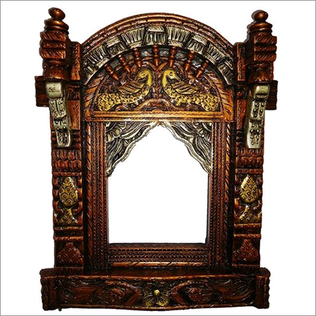 Traditional Rajasthani Style Hand-carved Wooden Jharokha 7299