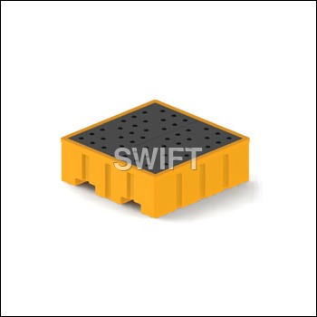4 Drum Spill Containment Movable Pallets