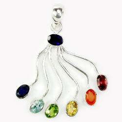 Gemstone Chakra Pendant Gender: Women'S