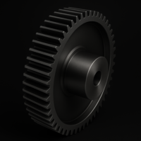 Spur Gear Shaft - Color: Grey