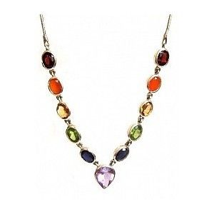 Gemstone Chakra Necklace Gender: Women's