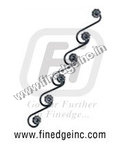 Ornamental Iron Clip On Unit - Iron, Variable Dimensions, Black | Elegant Design, Durable, Powder Coated Finish, Clip-on Installation